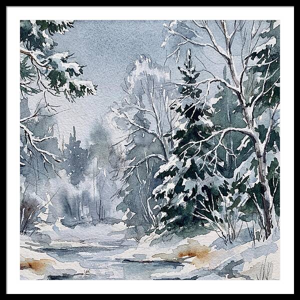 Tranquil Winter Woodland