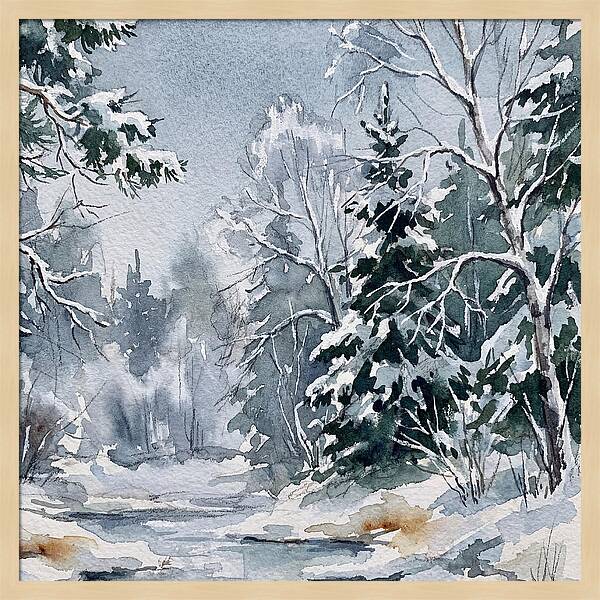 Tranquil Winter Woodland