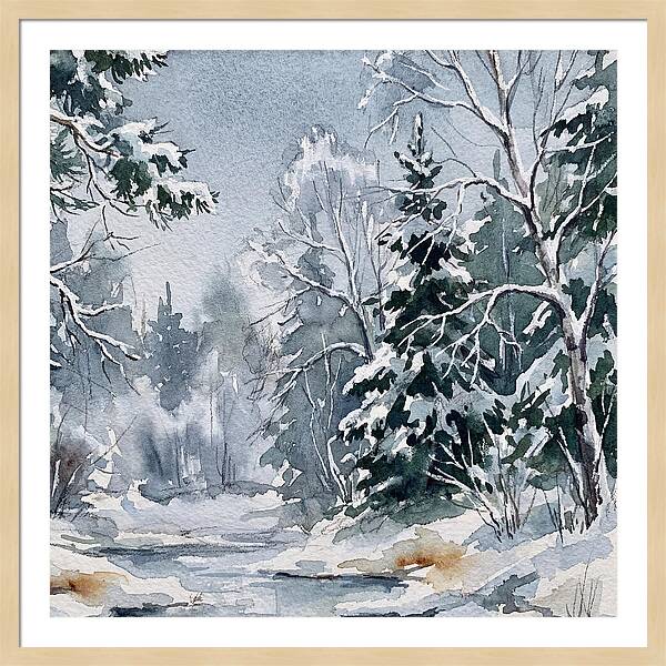 Tranquil Winter Woodland