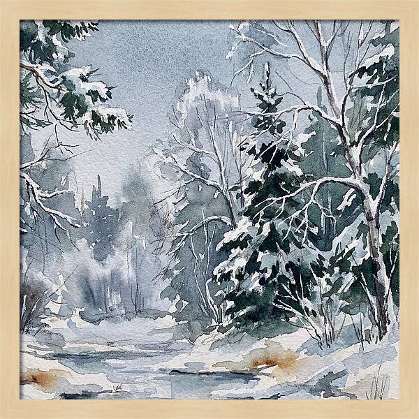 Tranquil Winter Woodland