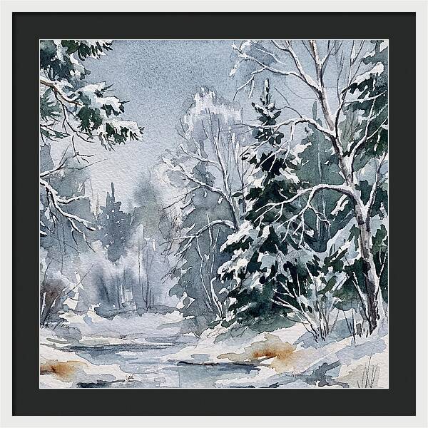 Tranquil Winter Woodland