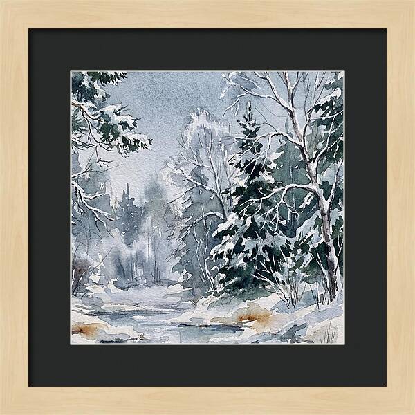 Tranquil Winter Woodland
