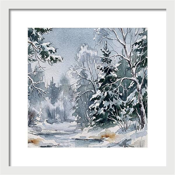 Tranquil Winter Woodland