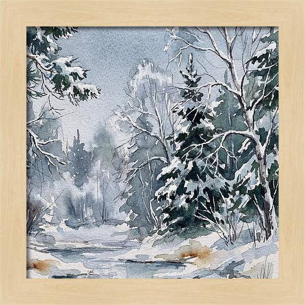 Tranquil Winter Woodland