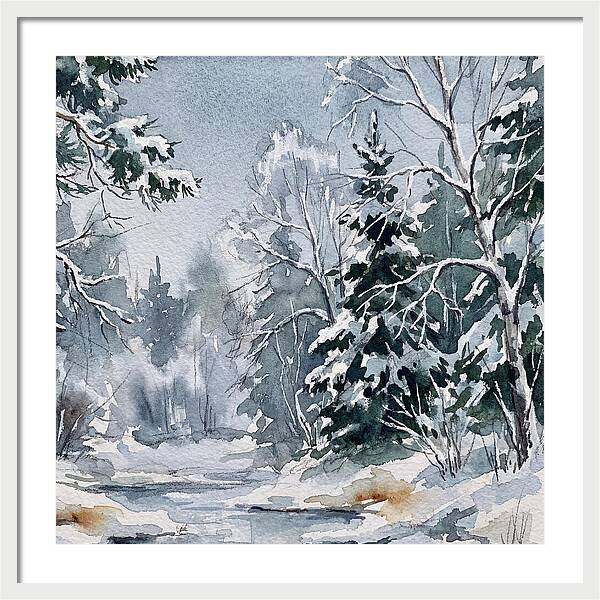 Tranquil Winter Woodland