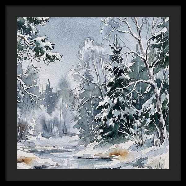 Tranquil Winter Woodland