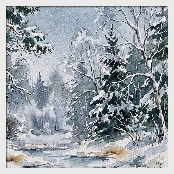 Tranquil Winter Woodland