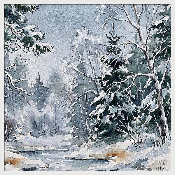 Tranquil Winter Woodland