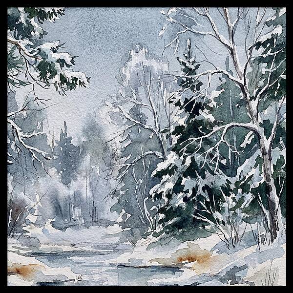 Tranquil Winter Woodland