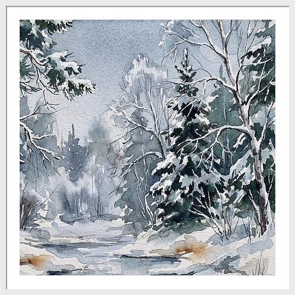 Tranquil Winter Woodland