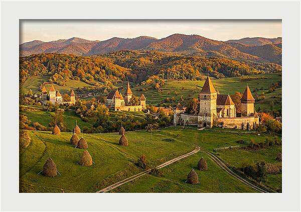 Transylvanian Countryside At Golden Hour