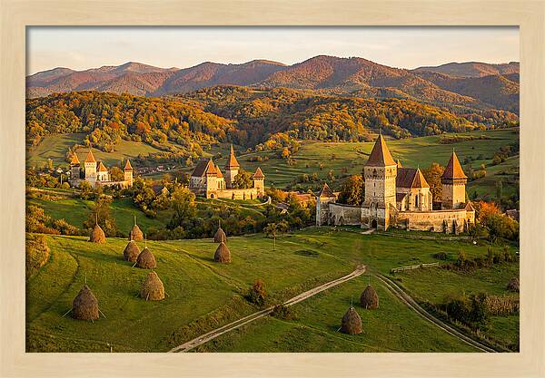 Transylvanian Countryside At Golden Hour