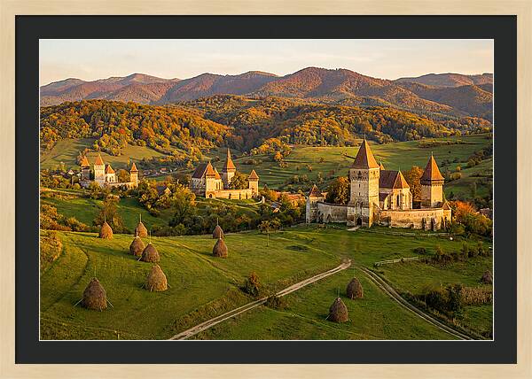 Transylvanian Countryside At Golden Hour