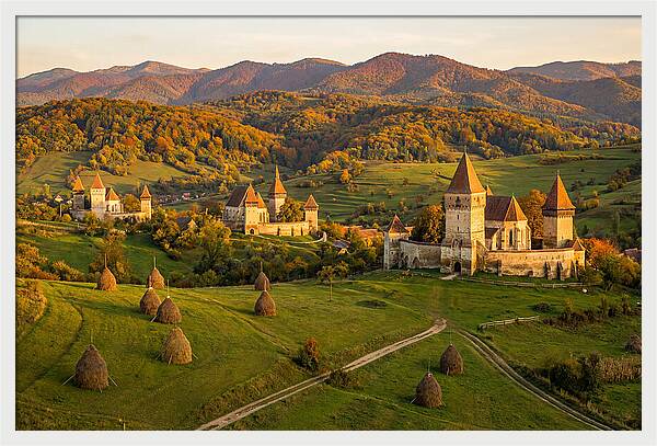 Transylvanian Countryside At Golden Hour