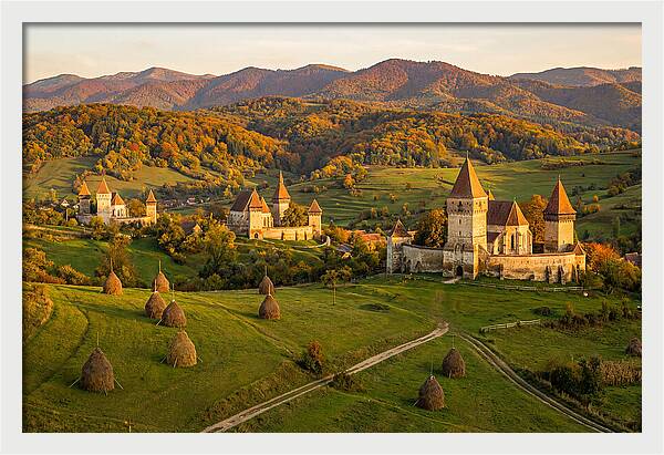 Transylvanian Countryside At Golden Hour