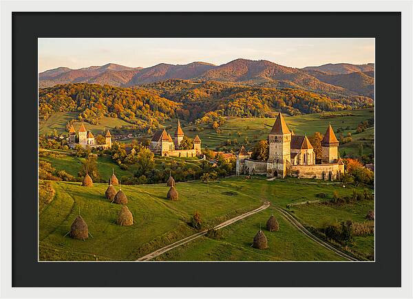 Transylvanian Countryside At Golden Hour