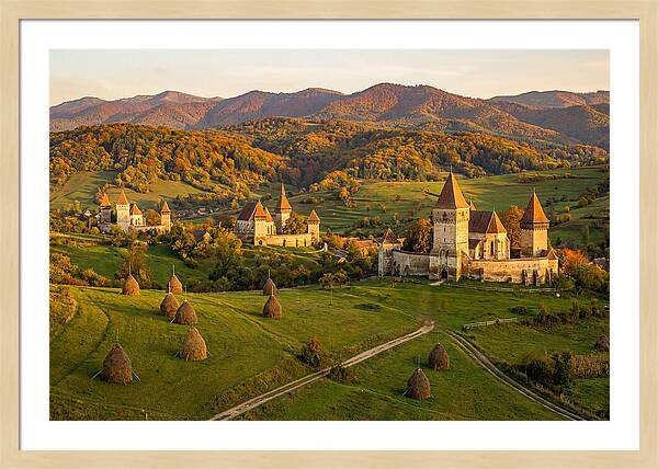 Transylvanian Countryside At Golden Hour