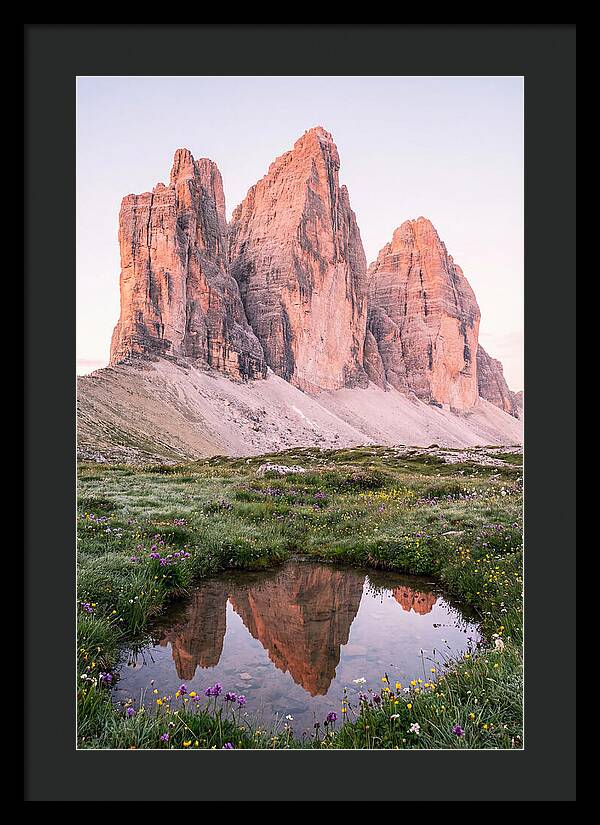 Tre Cime Di Lavaredo At Sunrise