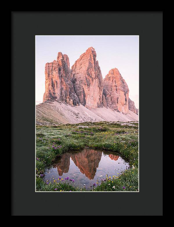 Tre Cime Di Lavaredo At Sunrise