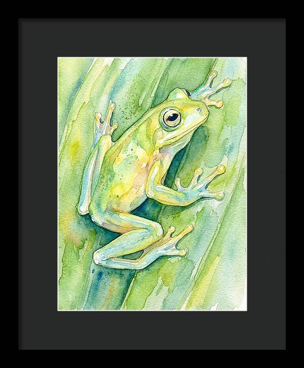 Tree Frog Among Green Leaves