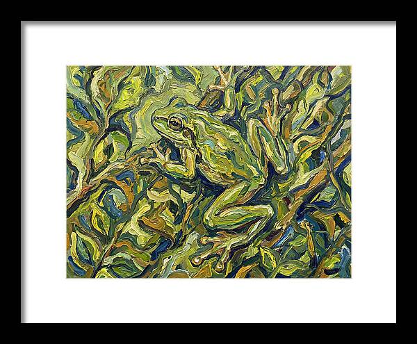 Tree Frog Among Lush Foliage