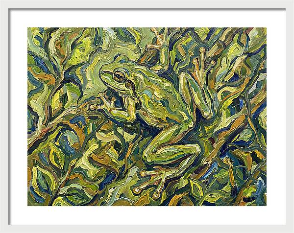 Tree Frog Among Lush Foliage