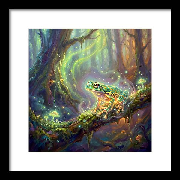 Tree Frog In Enchanted Forest