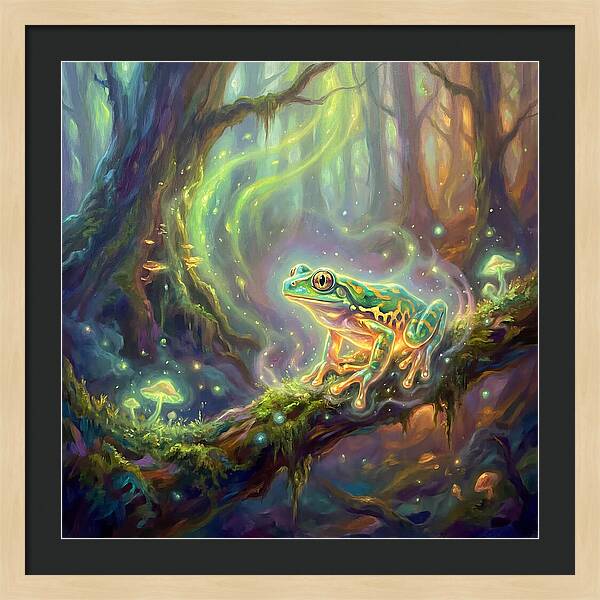 Tree Frog In Enchanted Forest