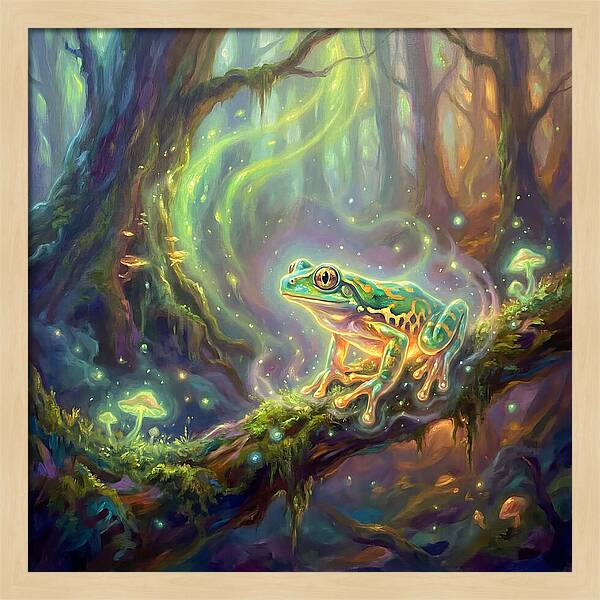 Tree Frog In Enchanted Forest