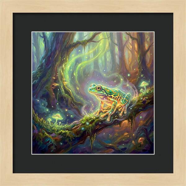 Tree Frog In Enchanted Forest