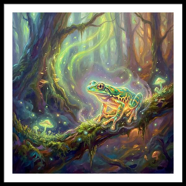Tree Frog In Enchanted Forest