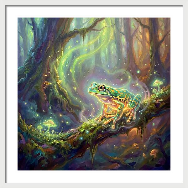 Tree Frog In Enchanted Forest