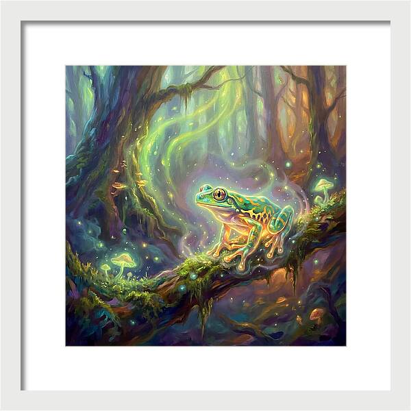 Tree Frog In Enchanted Forest