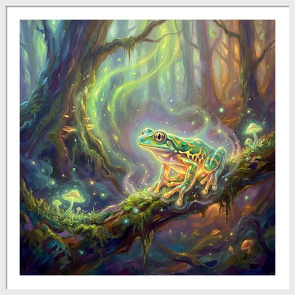 Tree Frog In Enchanted Forest