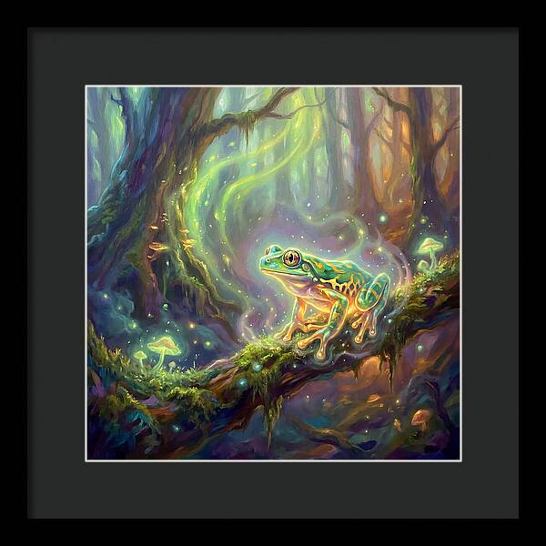 Tree Frog In Enchanted Forest