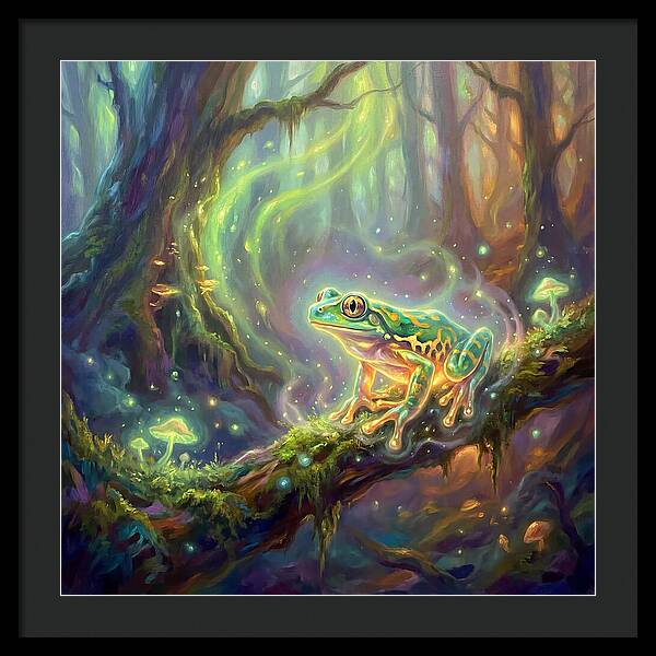 Tree Frog In Enchanted Forest