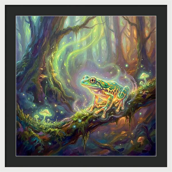 Tree Frog In Enchanted Forest