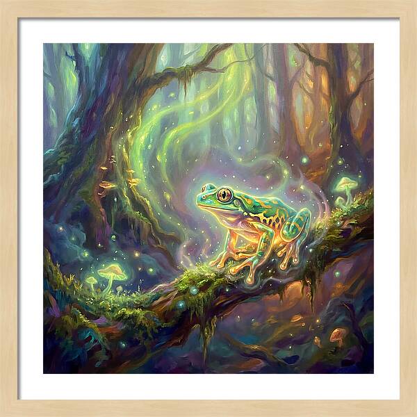 Tree Frog In Enchanted Forest