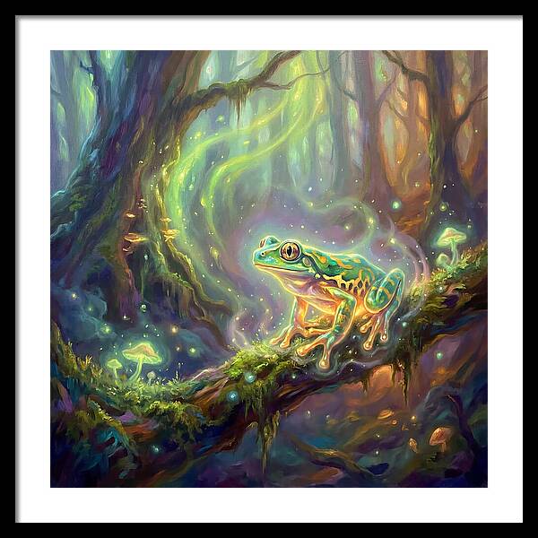 Tree Frog In Enchanted Forest