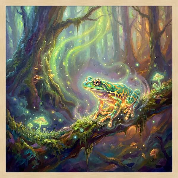 Tree Frog In Enchanted Forest