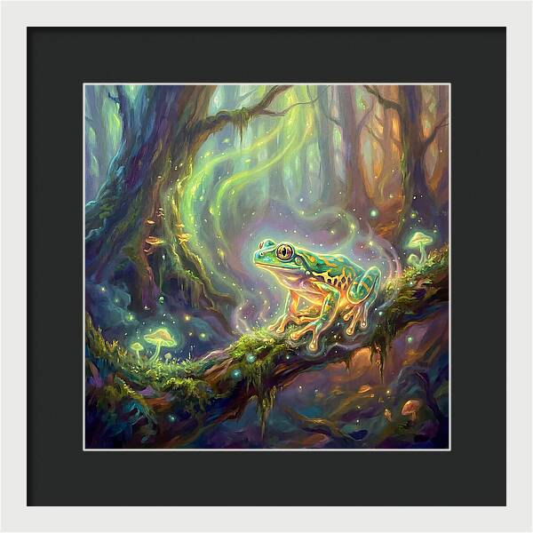 Tree Frog In Enchanted Forest