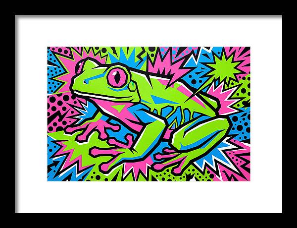 Tree Frog In Vibrant Colors