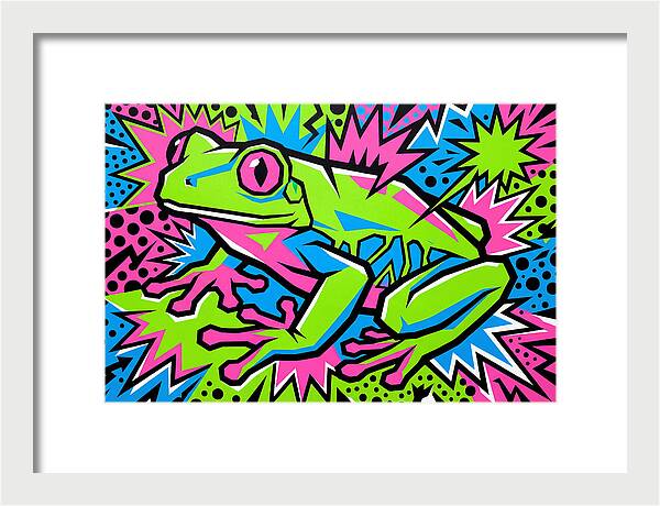 Tree Frog In Vibrant Colors