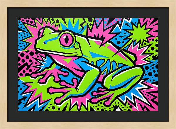 Tree Frog In Vibrant Colors