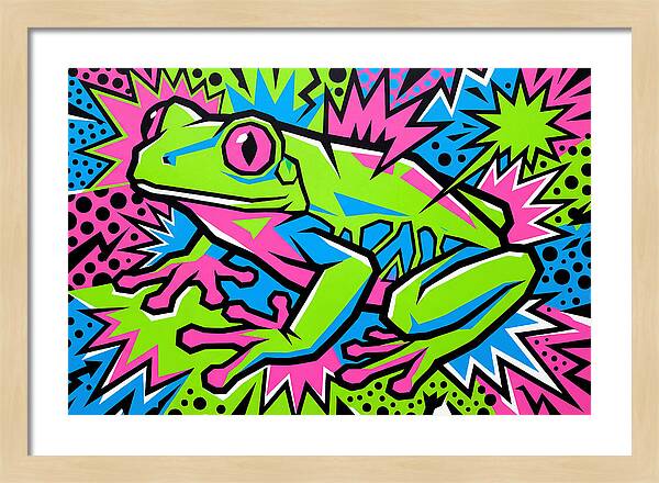 Tree Frog In Vibrant Colors