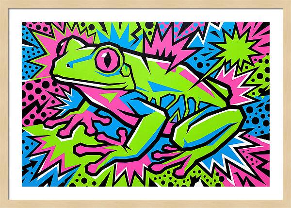 Tree Frog In Vibrant Colors
