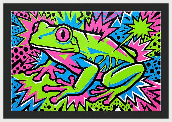Tree Frog In Vibrant Colors