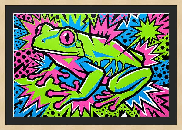 Tree Frog In Vibrant Colors