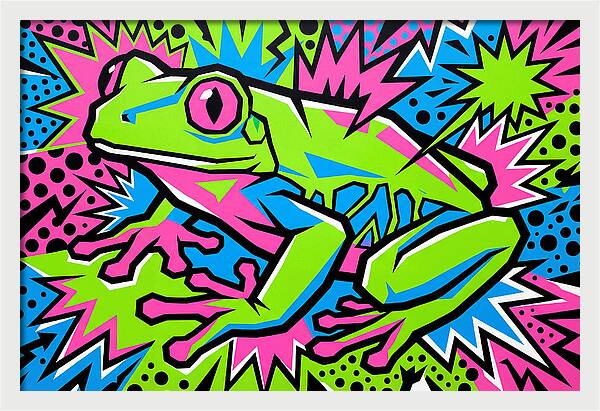 Tree Frog In Vibrant Colors