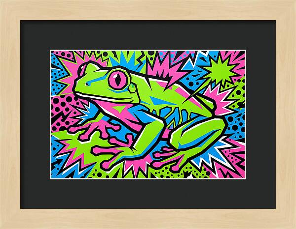 Tree Frog In Vibrant Colors
